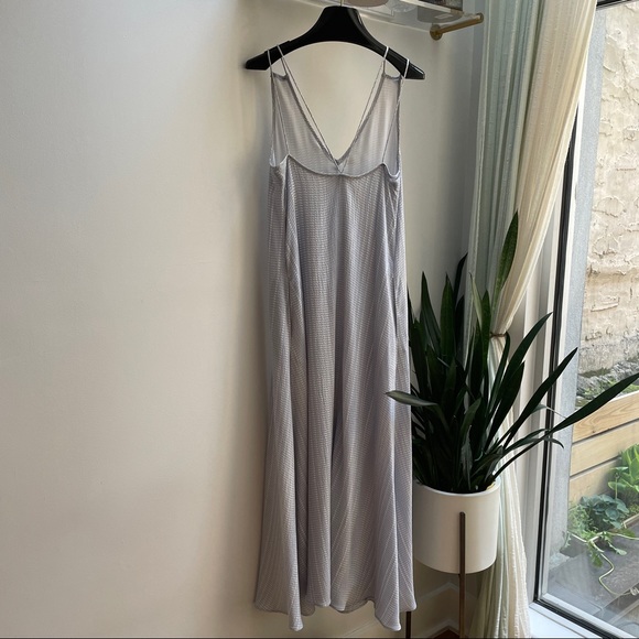 Derek Lam 10 Crosby Split Strap Maxi Dress w/ Pockets - Picture 2 of 9